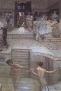 Alma-Tadema, Sir Lawrence A Favourite Custom (mk23) oil painting reproduction